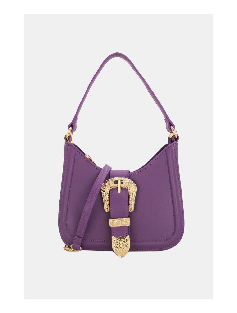 Tom&eva Mini Sac Porté épaule Avec Boucle Baroque -23P-5724-Violet