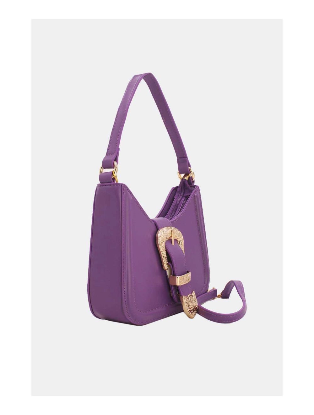 Tom&eva Mini Sac Porté épaule Avec Boucle Baroque -23P-5724-Violet