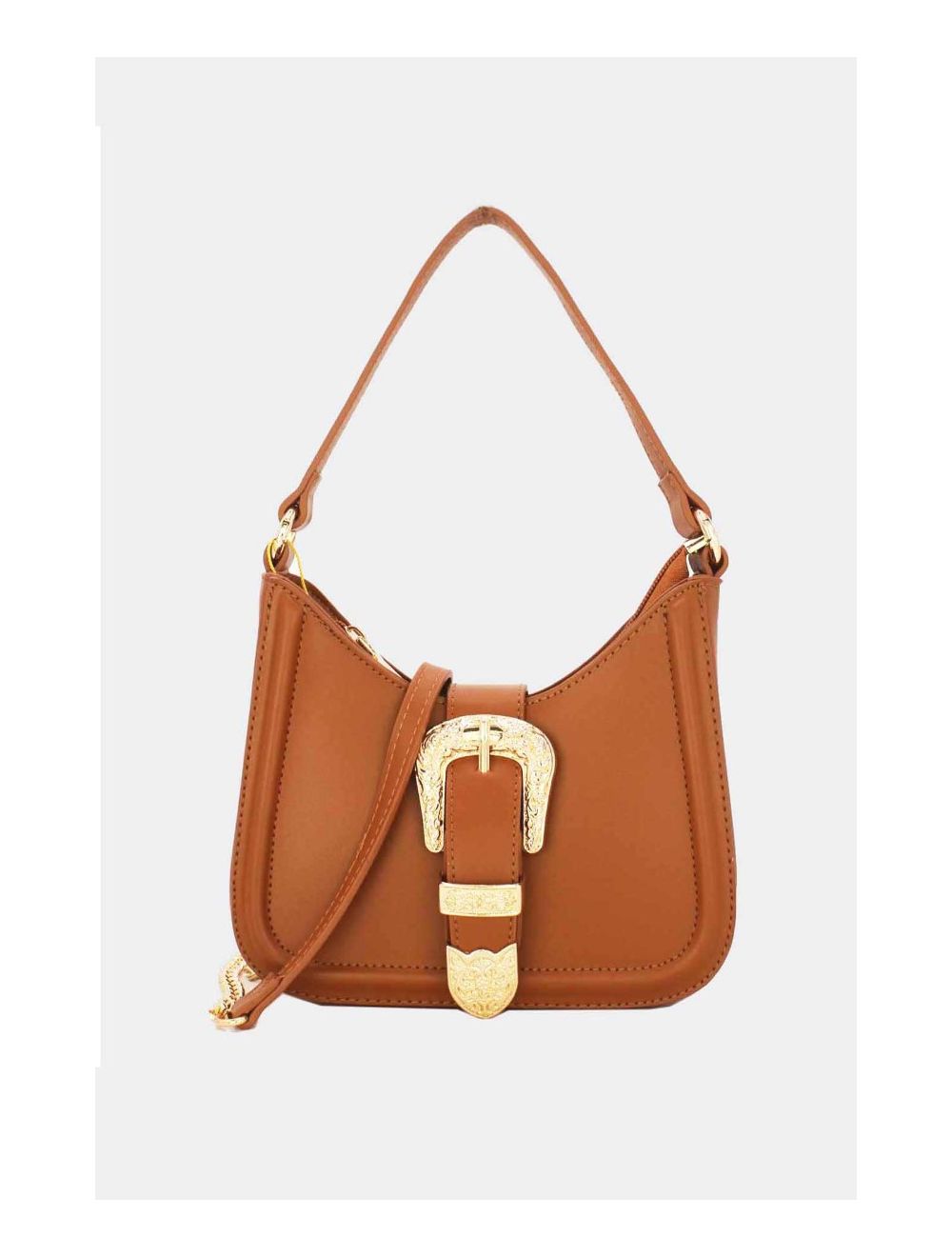 Tom&eva Mini Sac Porté épaule Avec Boucle Baroque -23P-5724-Marron