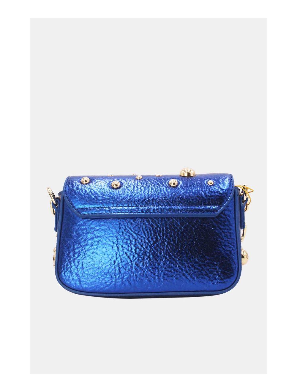 Tom&eva Petit Pochette Clouté Métallique 24P-5901-Bleu