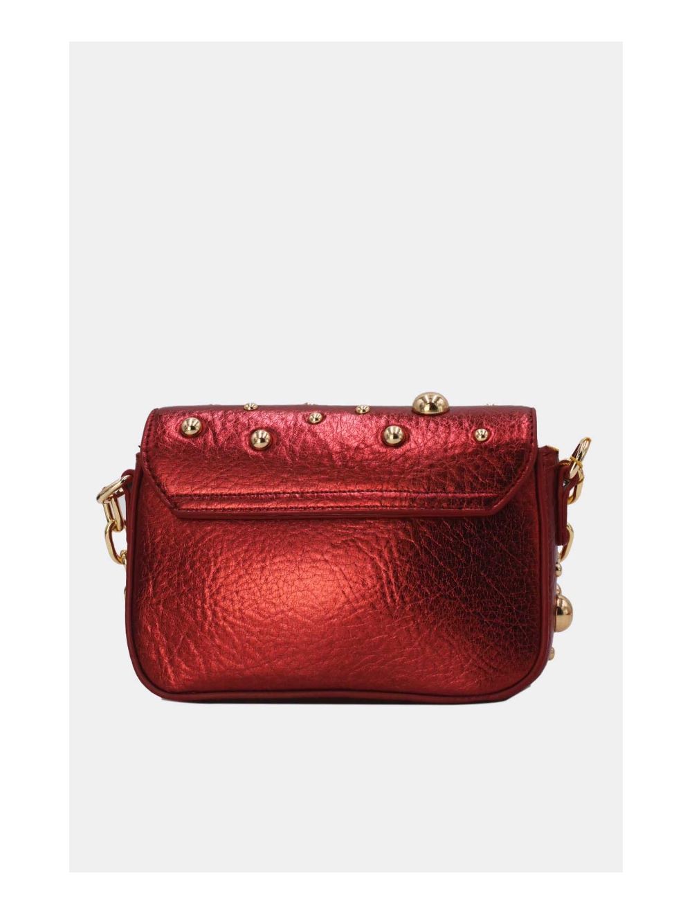 tom&eva Petit Pochette Clouté métallique 24P-5901-Burgundy
