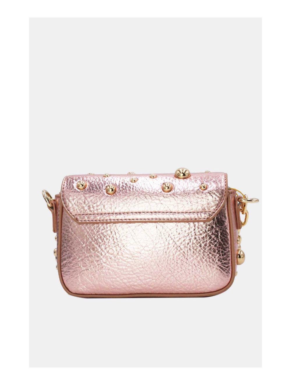 tom&eva Petit Pochette Clouté métallique 24P-5901-Champagne