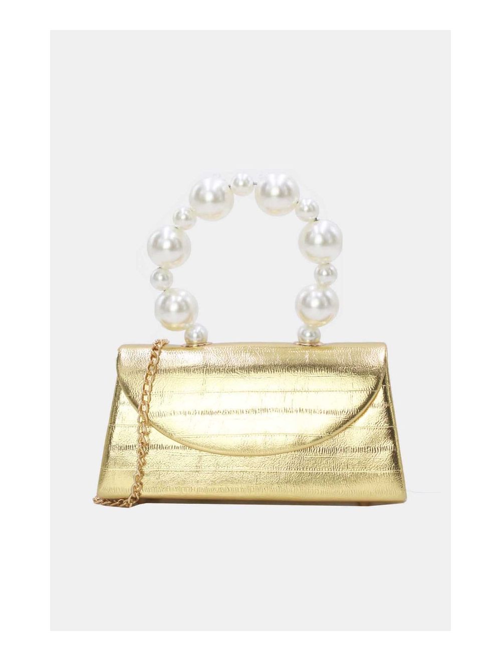 Tom&eva Petit Sac à Main à Anse Perles 24P-5869-Doré