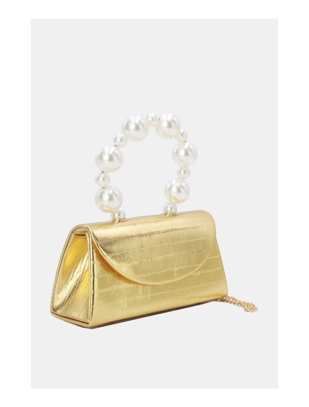 Tom&eva Petit Sac à Main à Anse Perles 24P-5869-Doré