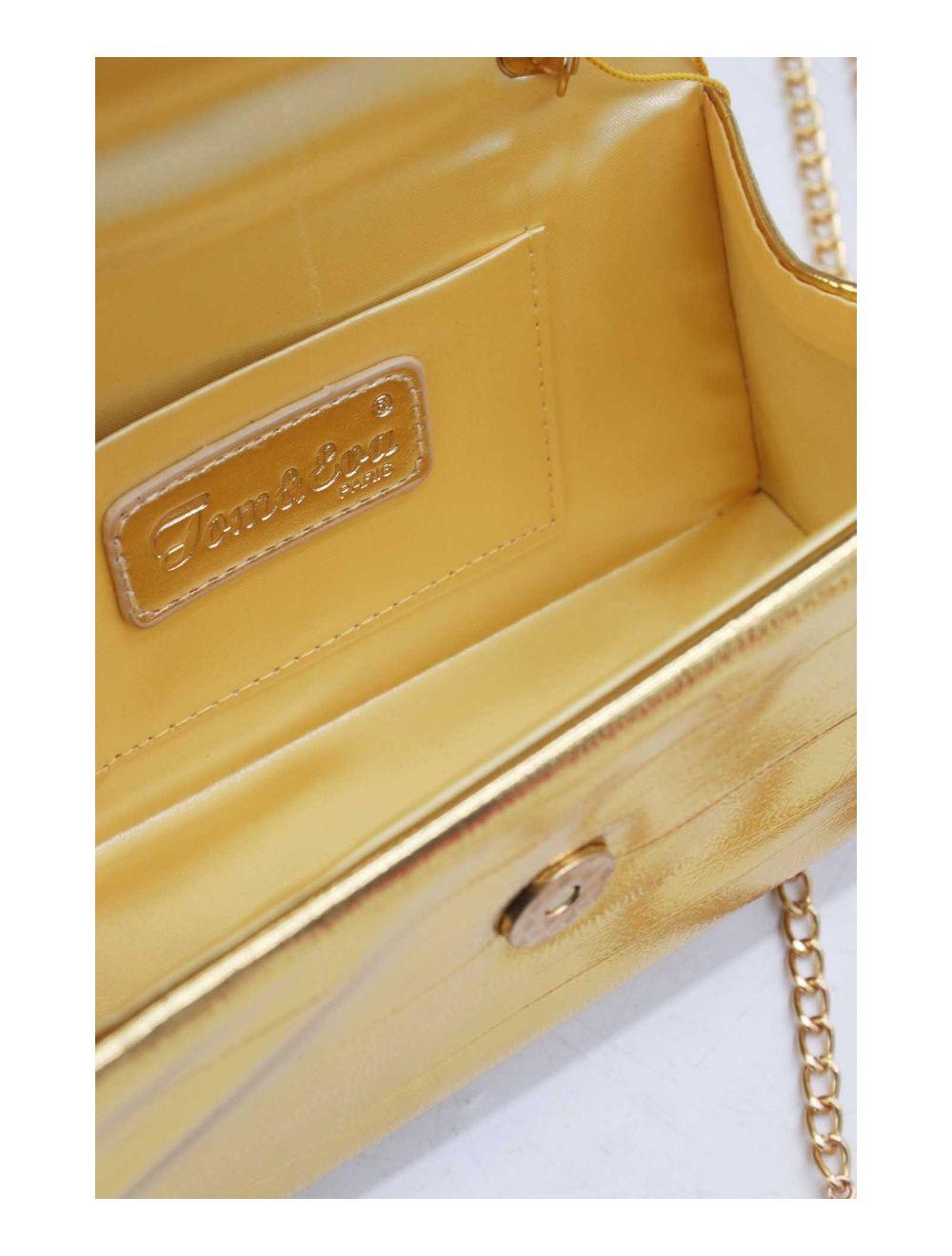 tom&eva Petit Sac à Main à Anse Perles 24P-5869-Doré