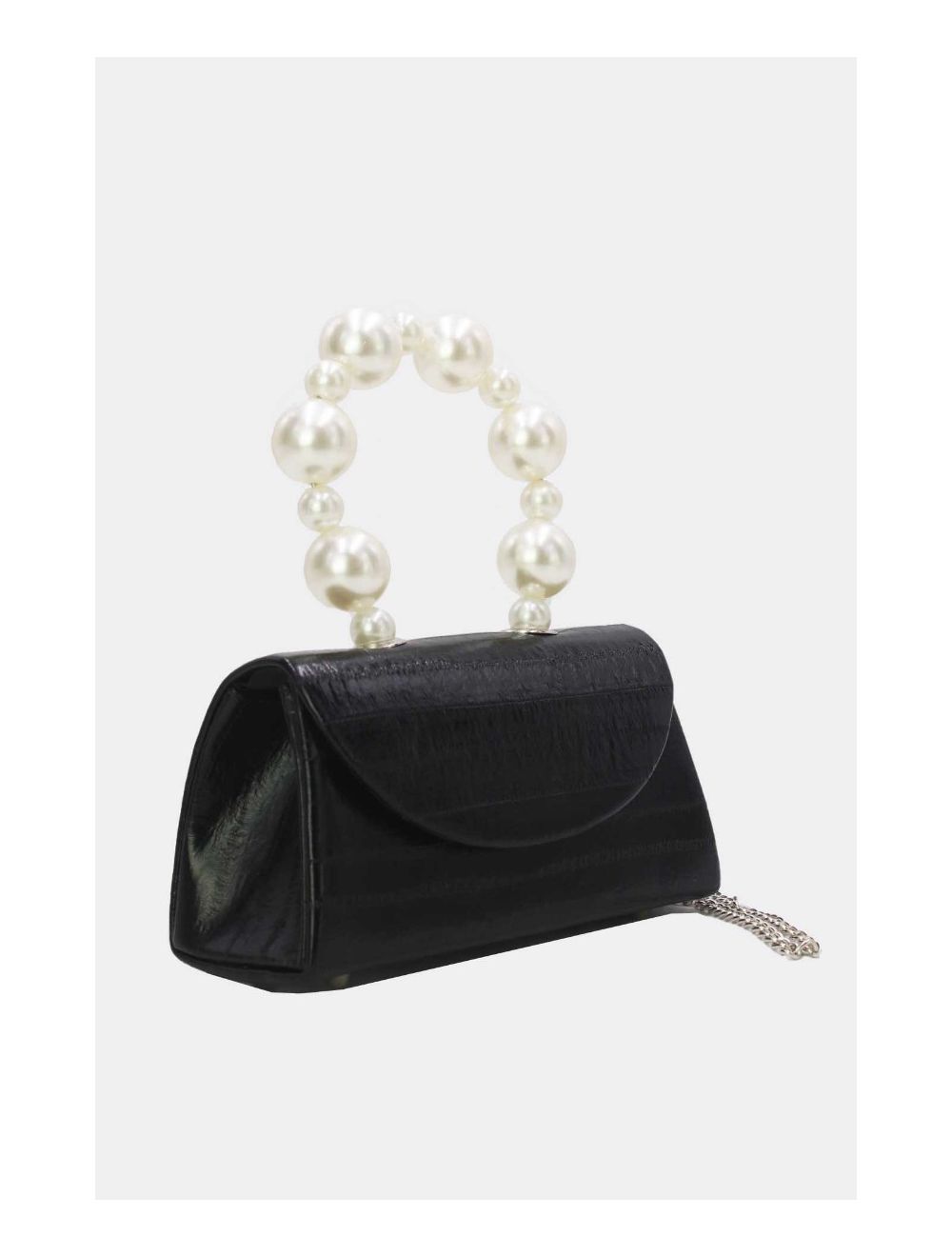 Tom&eva Petit Sac à Main à Anse Perles 24P-5869-Noir