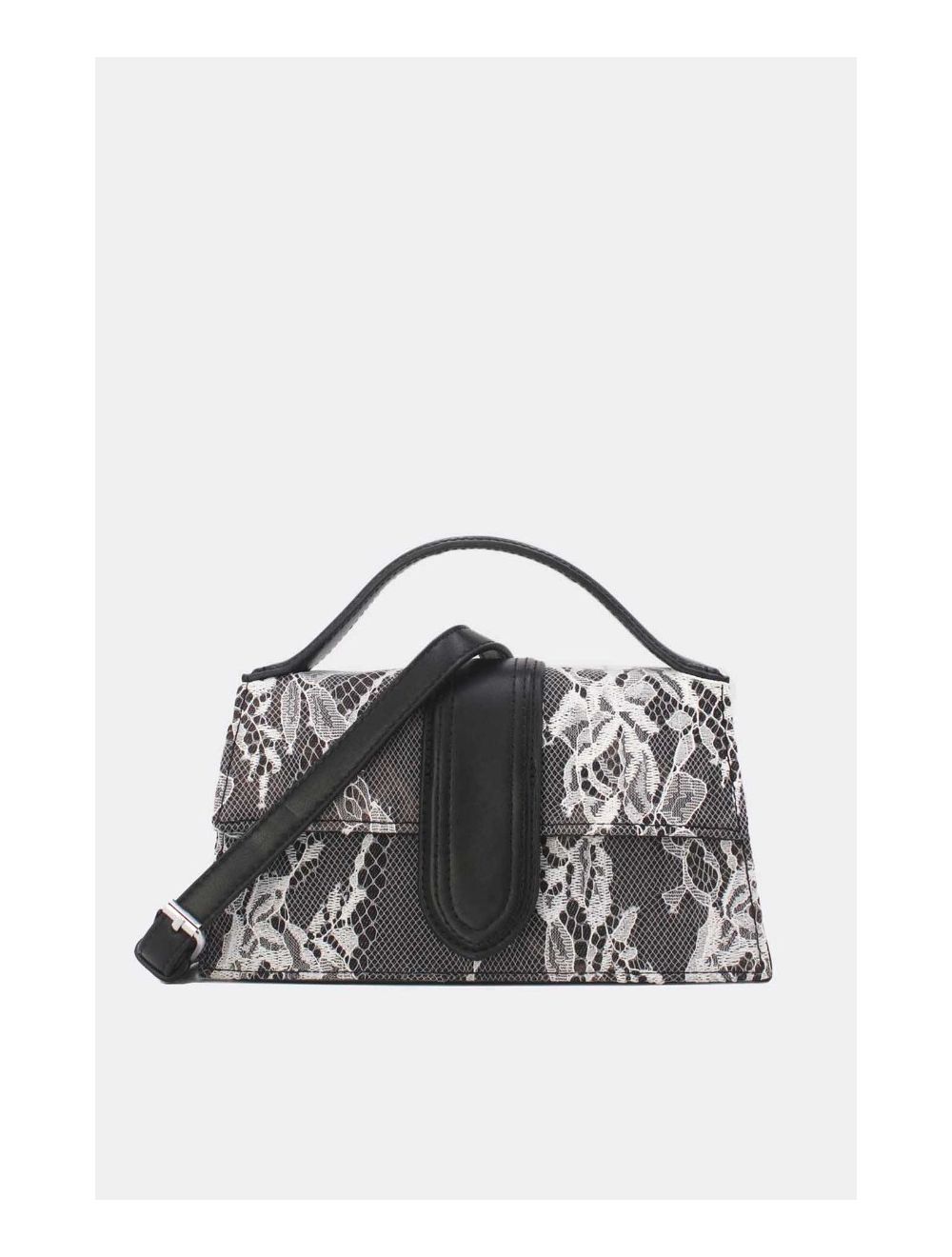 Tom&eva Petit Sac à Main à Languette 24P-5876-LACE/BLACK