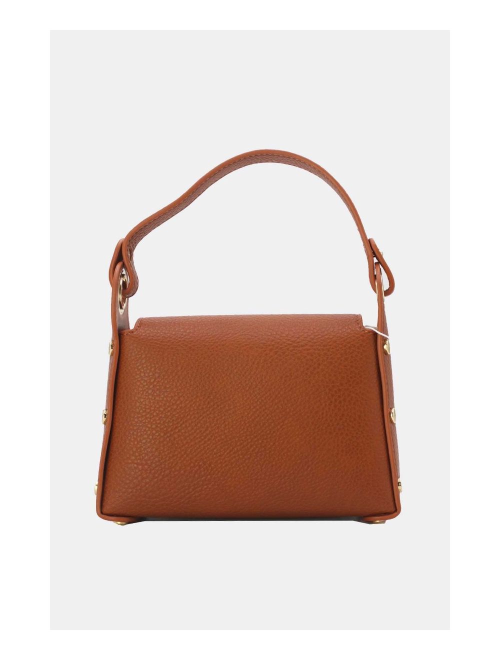 Tom&eva Petit Sac à Main Clouté Effet Grainé 23P-5805-Marron