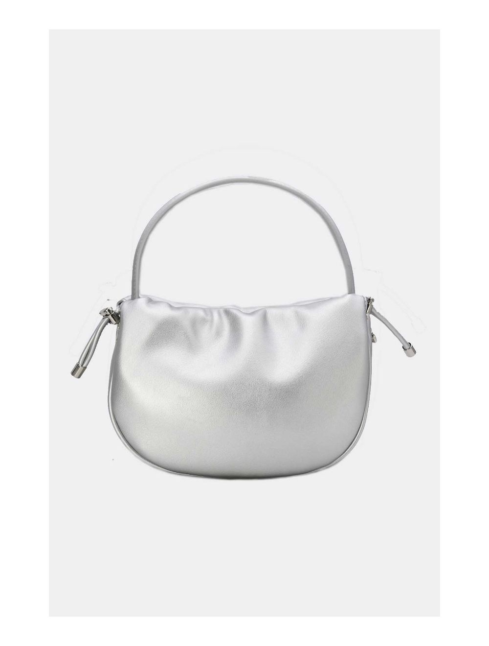 Tom&eva Petit Sac à Main Effet Cuir D'Agneau 24P-5992-Argenté