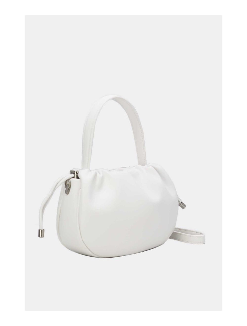 Tom&eva Petit Sac à Main Effet Cuir D'Agneau 24P-5992-Blanc
