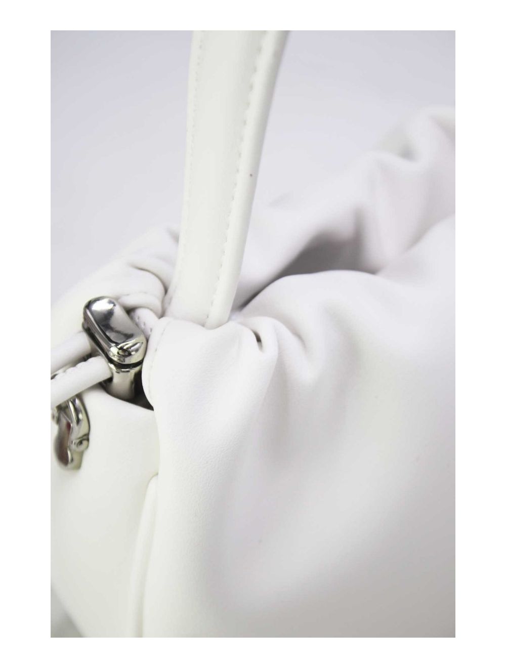 tom&eva Petit Sac à Main Effet Cuir d'Agneau 24P-5992-Blanc