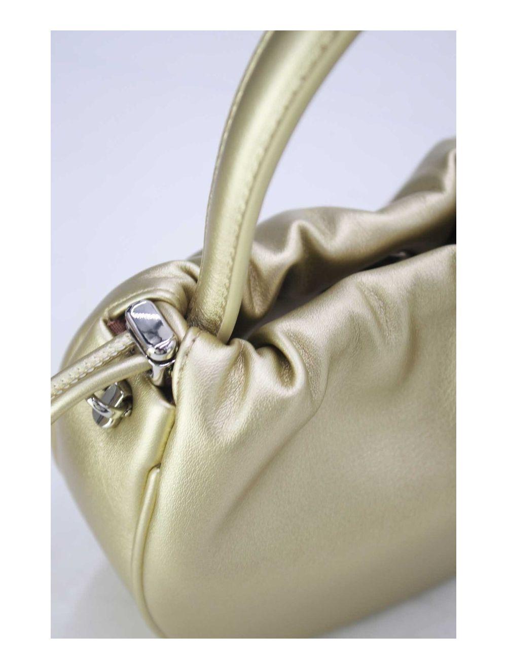 tom&eva Petit Sac à Main Effet Cuir d'Agneau 24P-5992-Doré