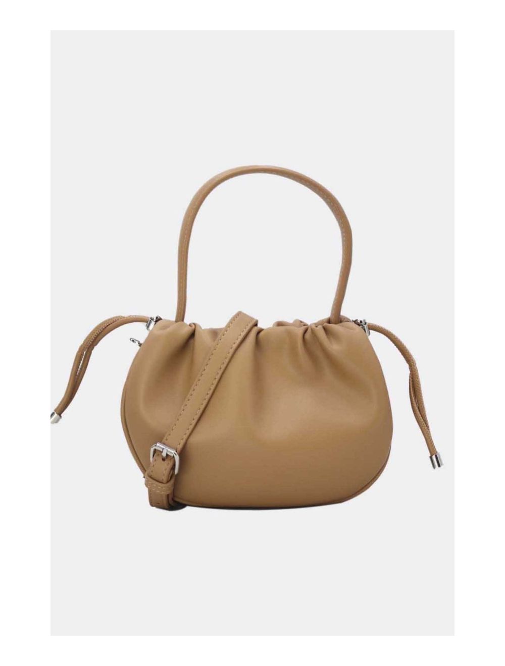 tom&eva Petit Sac à Main Effet Cuir d'Agneau 24P-5992-Kaki