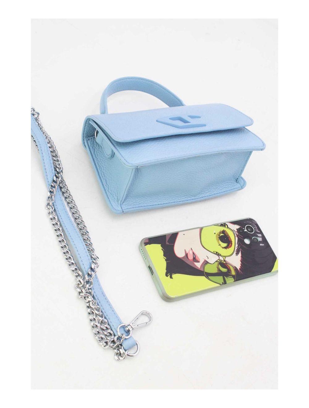 tom&eva Petit Sac à Main Effet Grainé 23P-5811-L.Blue