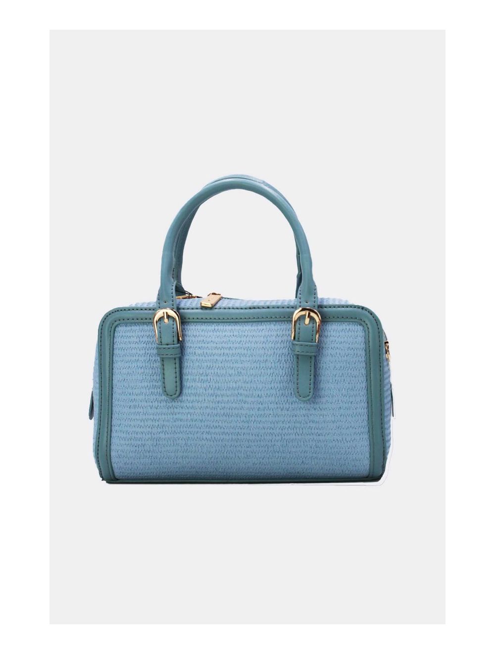 Tom&eva Petit Sac à Main Effet Paille 24P-6021-Bleu