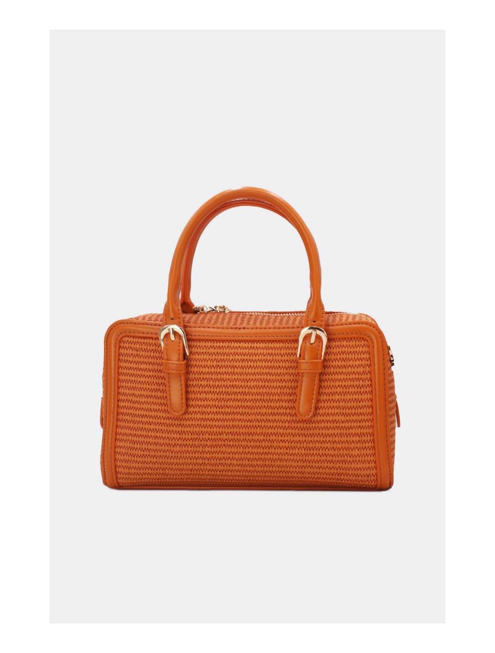 Tom&eva Petit Sac à Main Effet Paille 24P-6021-Orange