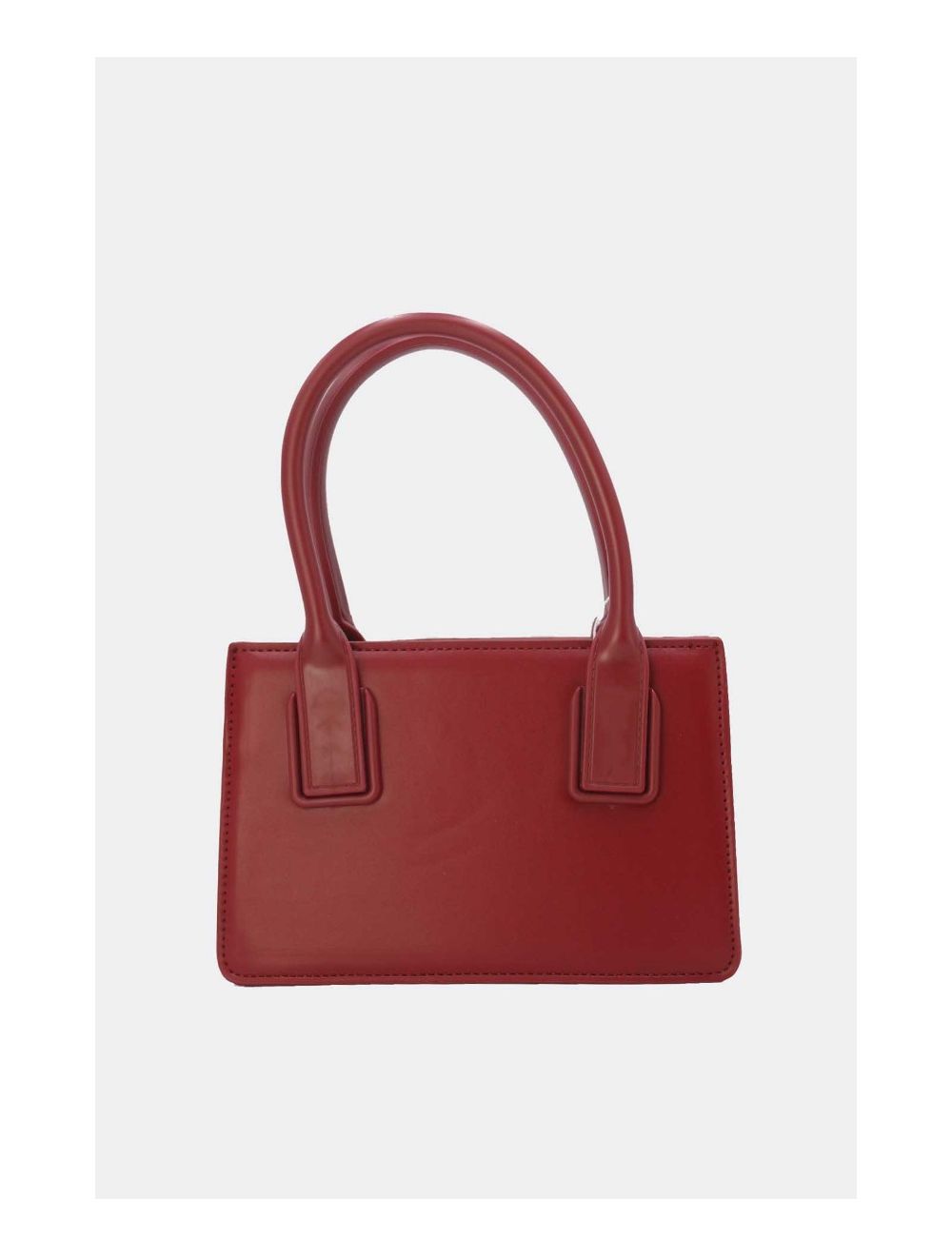 Tom&eva Petit Sac à Main Effet Paille Style Vintage 24P-6060-Rouge