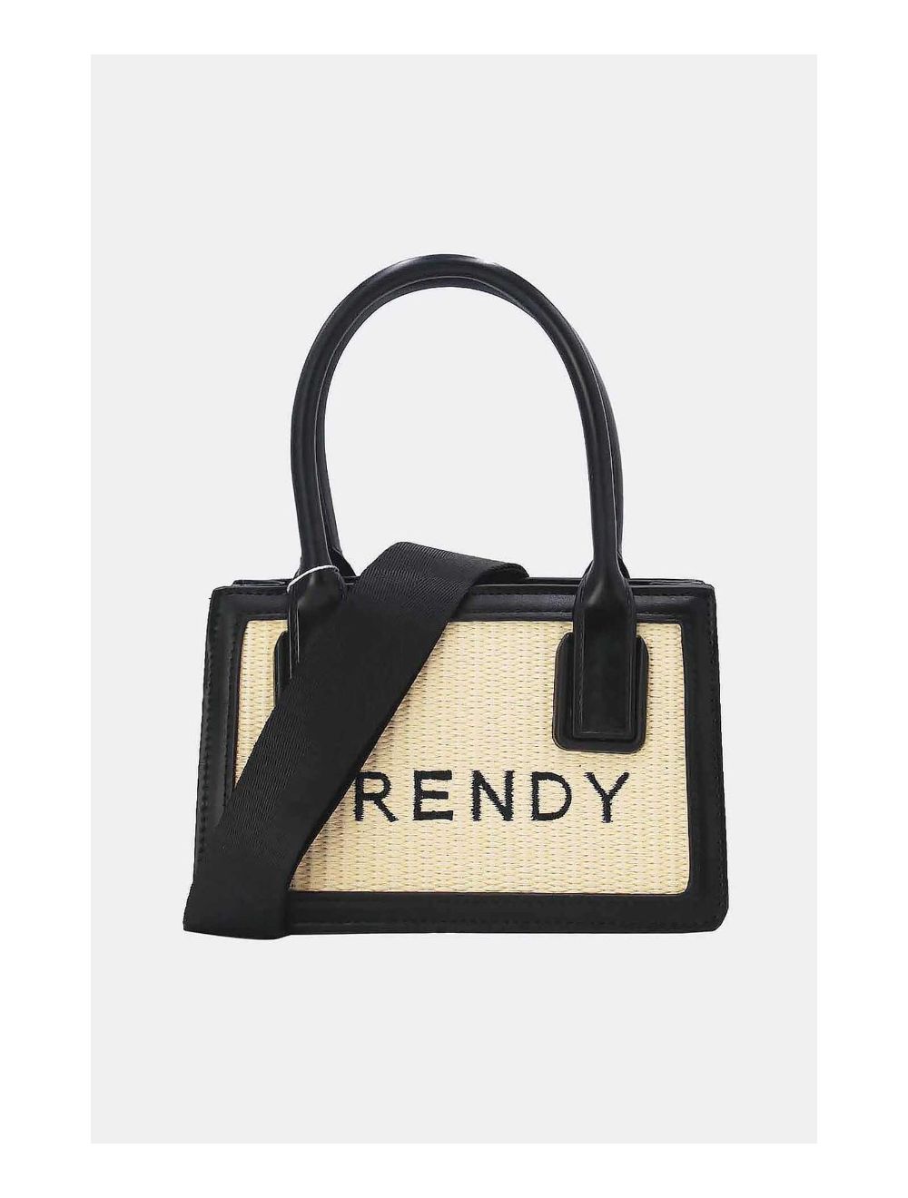 Tom&eva Petit Sac à Main Effet Paille Style Vintage 24P-6060-Beige