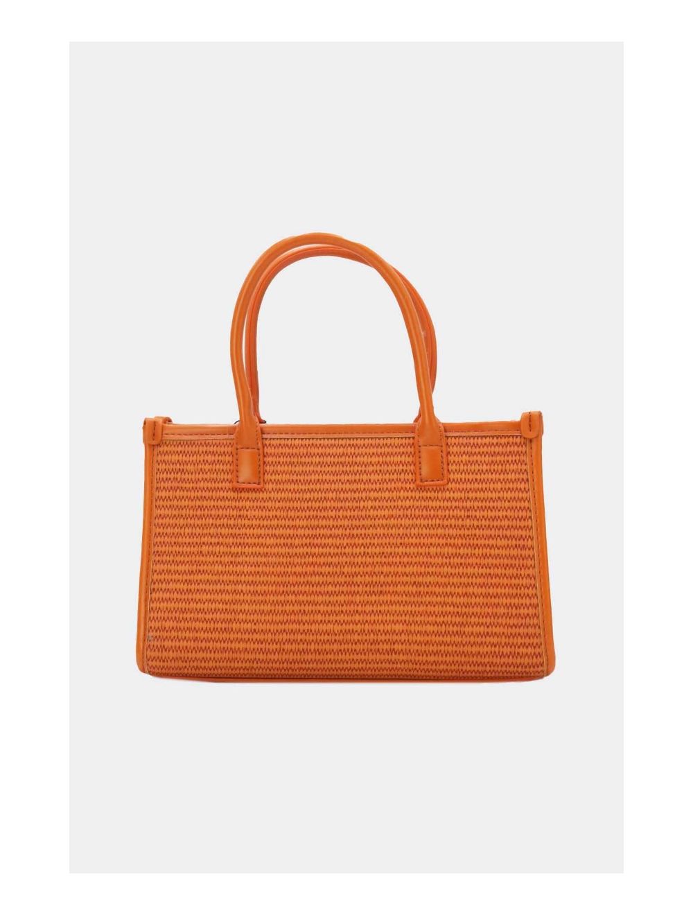 Tom&eva Petit Sac à Main Effet Paille Style Vintage 24P-6020-Orange