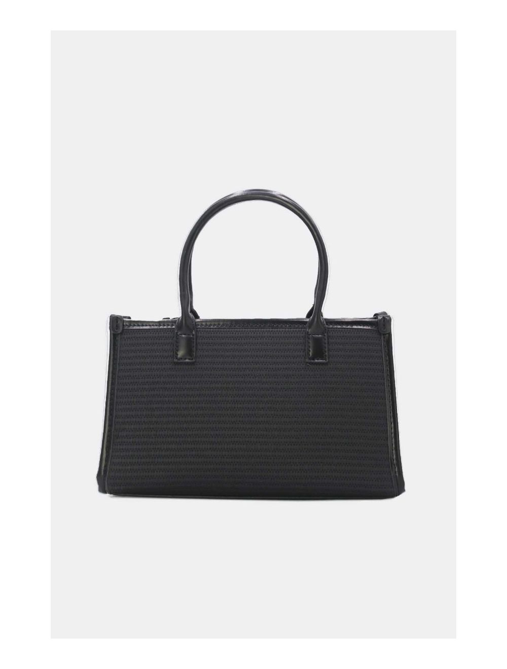 Tom&eva Petit Sac à Main Effet Paille Style Vintage 24P-6020-Noir