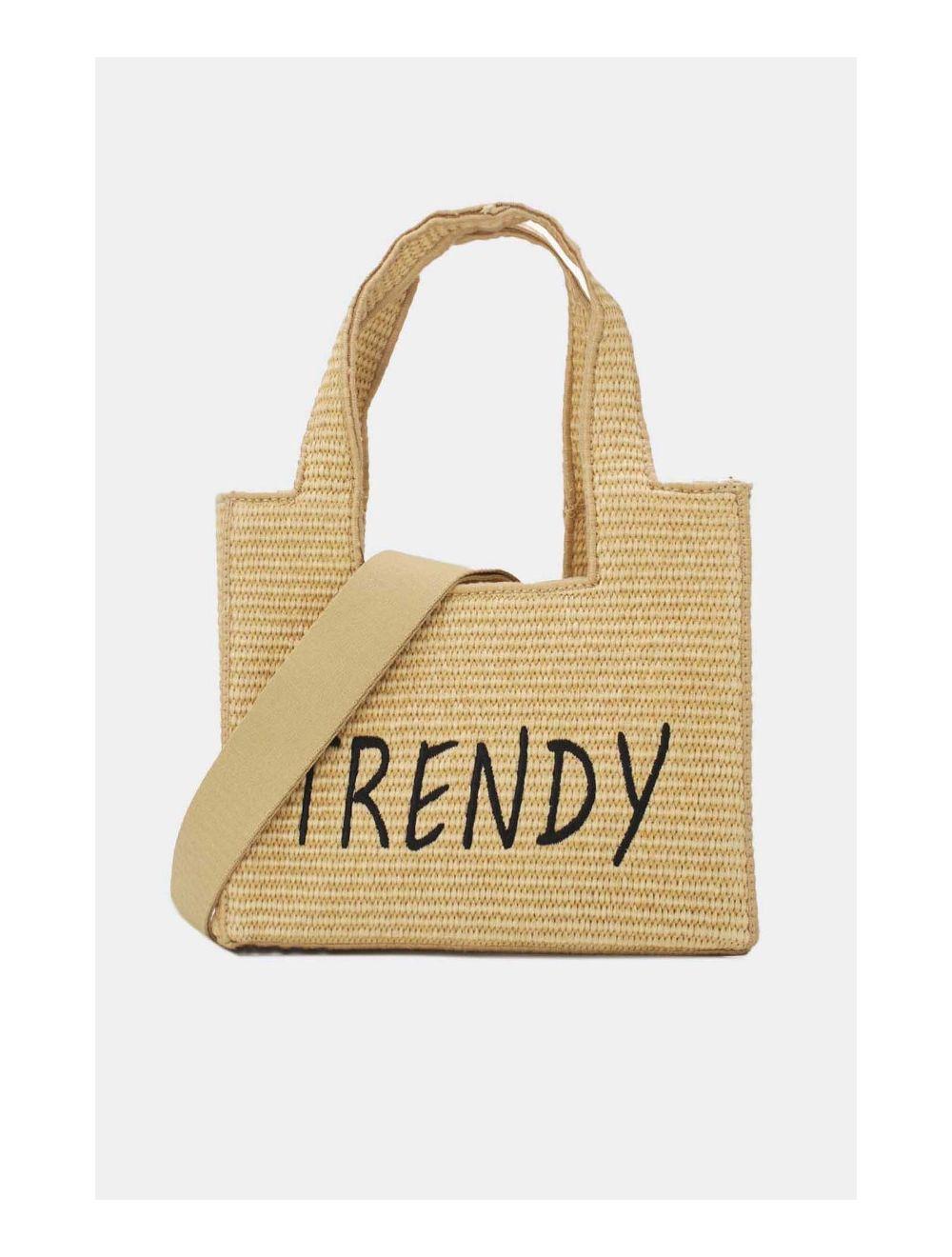 Tom&eva Petit Sac à Main En Paille Minimaliste 24P-6082-Khaki/KH