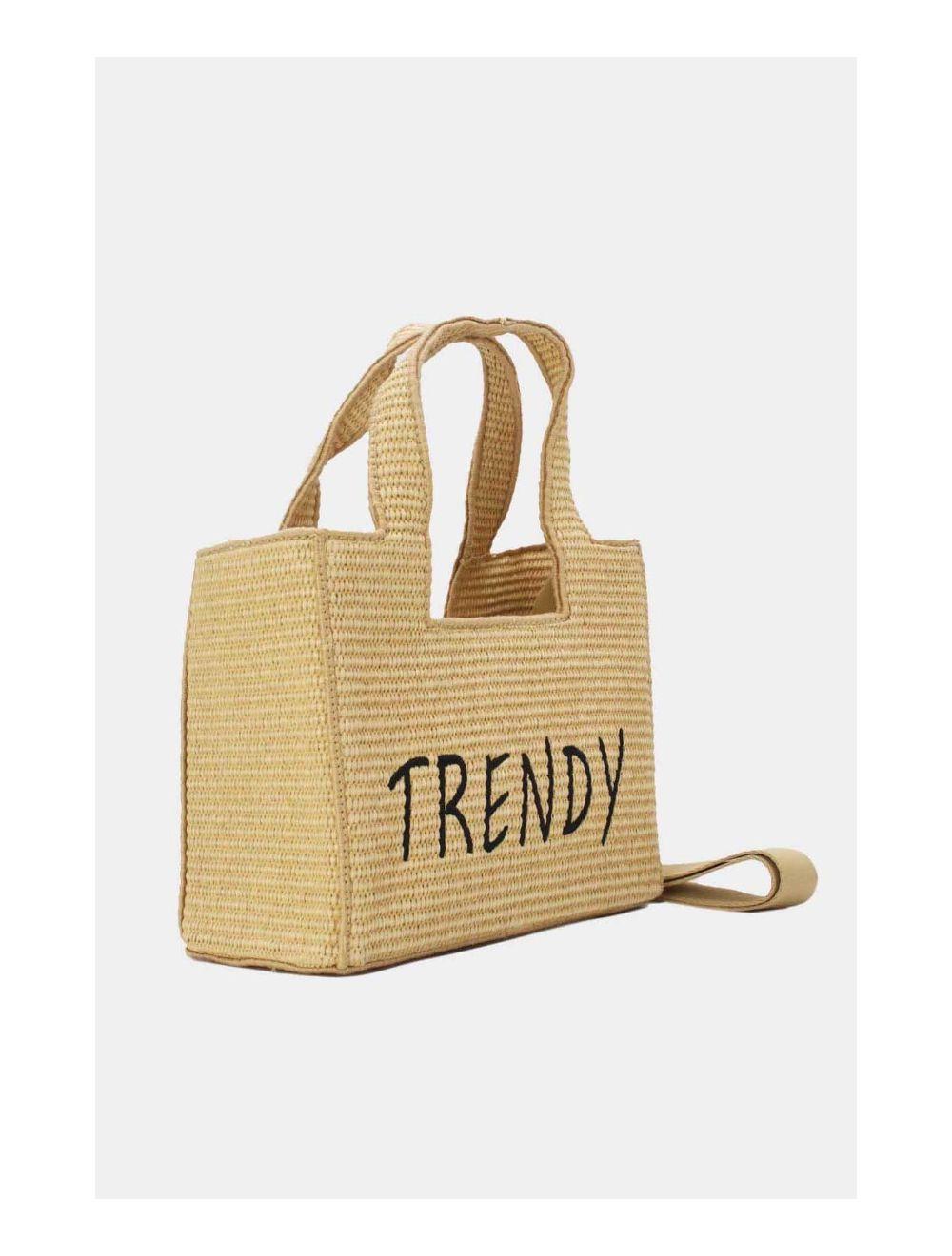 Tom&eva Petit Sac à Main En Paille Minimaliste 24P-6082-Khaki/KH
