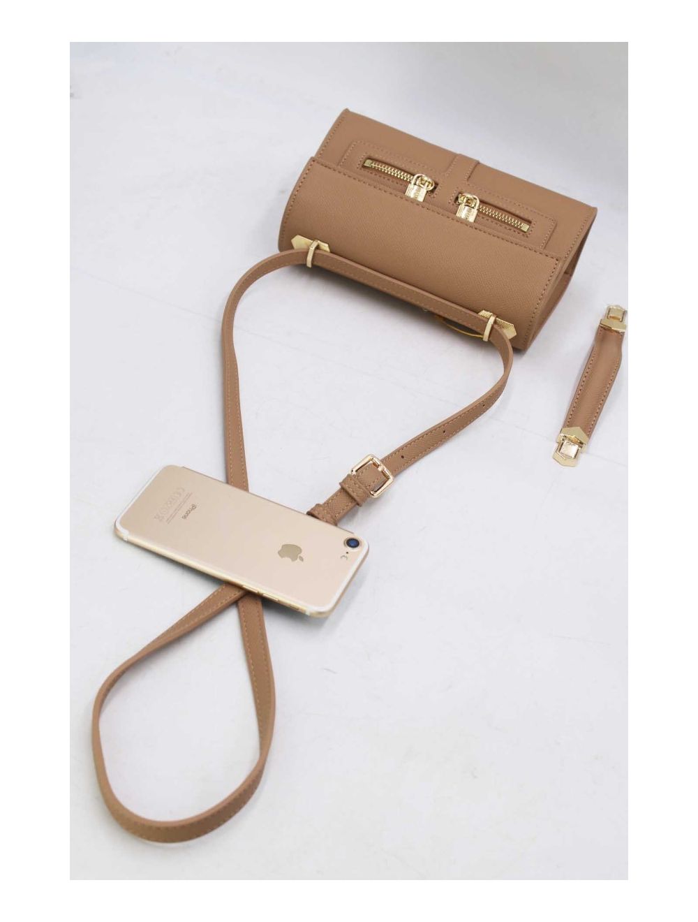 Tom&eva Petit Sac à Main Orné Lock 24P-5953-Abricot
