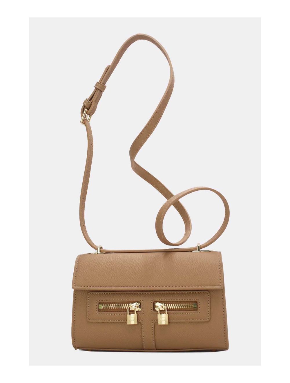 tom&eva Petit Sac à Main Orné Lock 24P-5953-Abricot