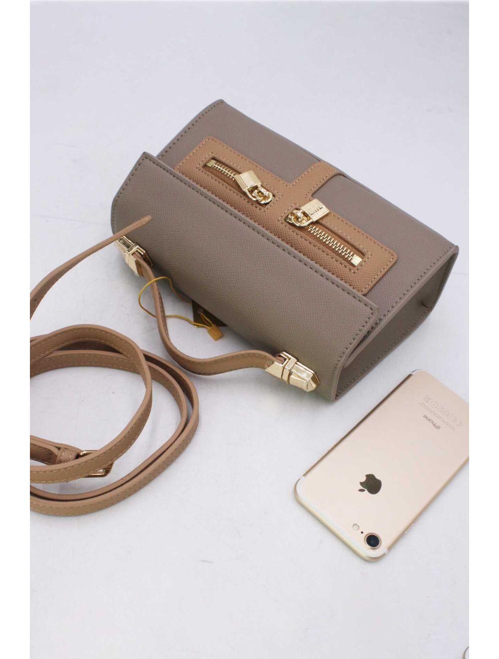 Tom&eva Petit Sac à Main Orné Lock 24P-5953-Khaki/Apricot