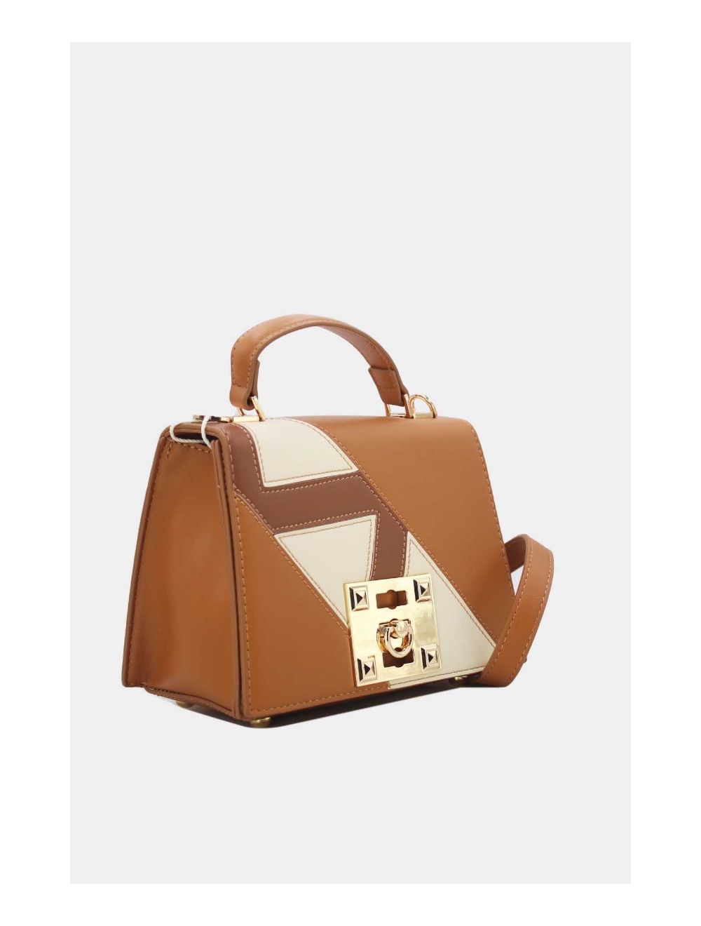 Tom&eva Petit Sac à Main Patchwork Moderne 24P-5964-Marron