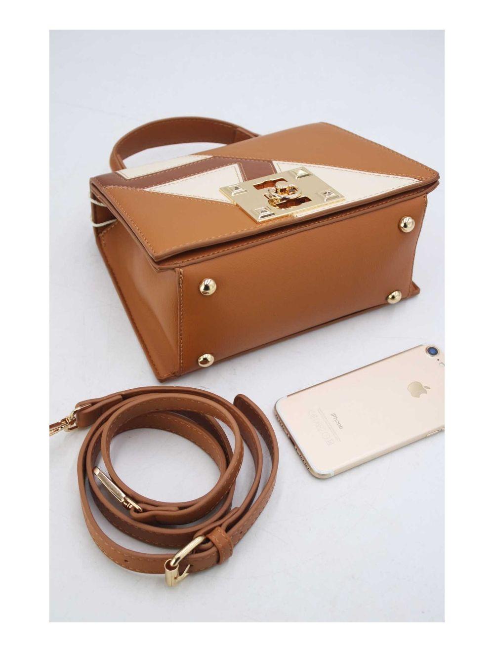 Tom&eva Petit Sac à Main Patchwork Moderne 24P-5964-Marron