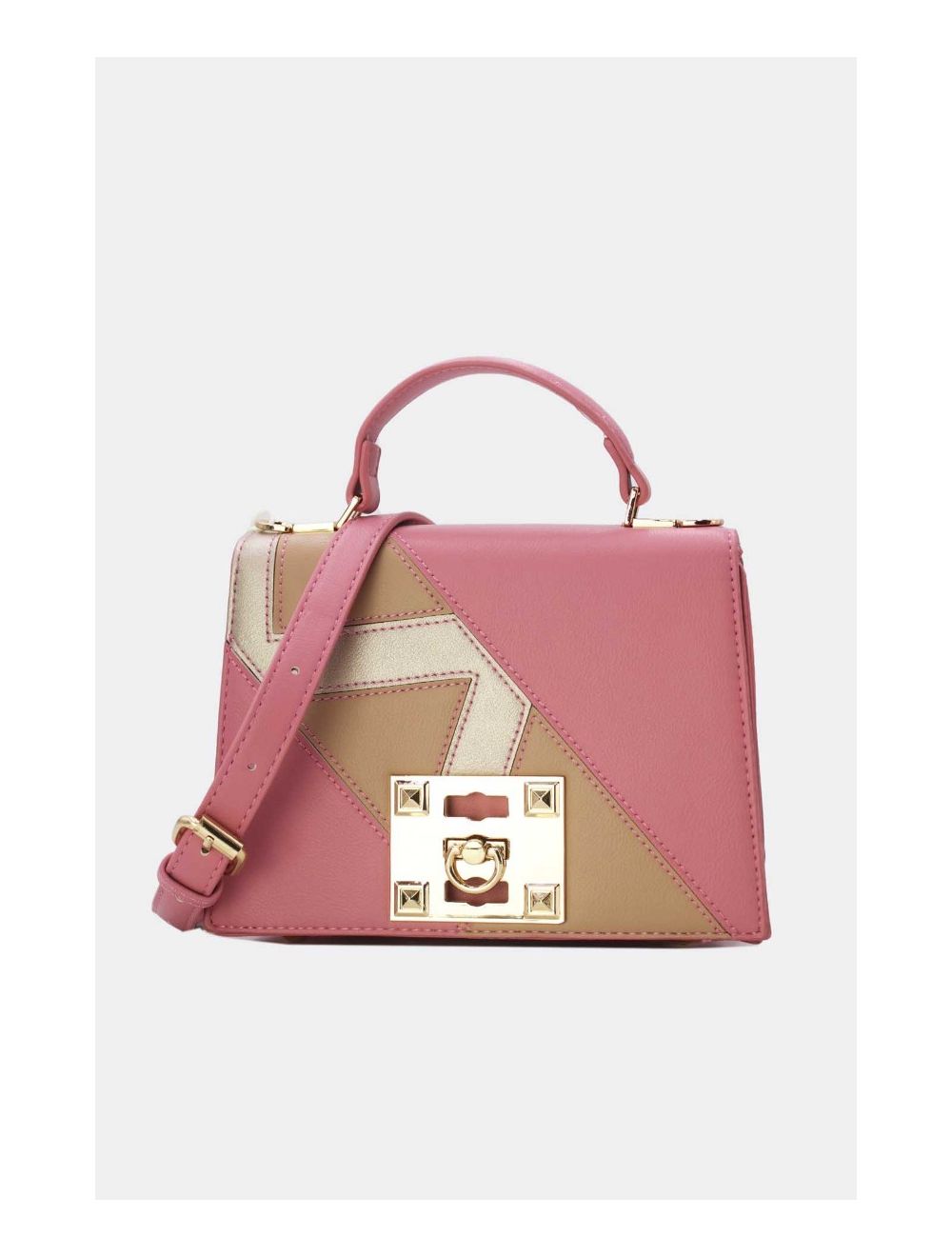 Tom&eva Petit Sac à Main Patchwork Moderne 24P-5964-Pink