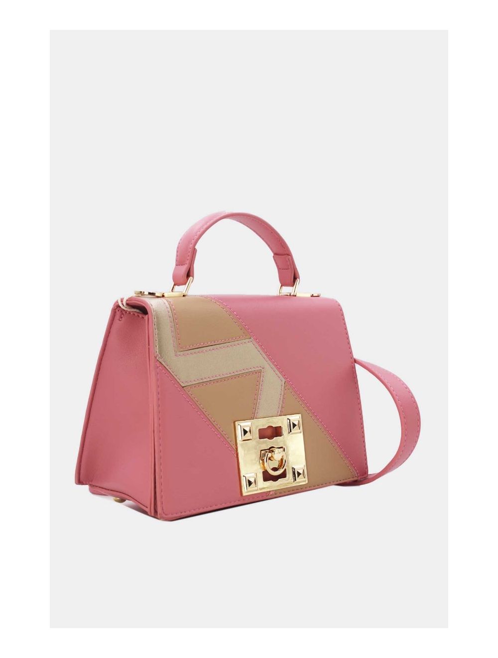 Tom&eva Petit Sac à Main Patchwork Moderne 24P-5964-Pink