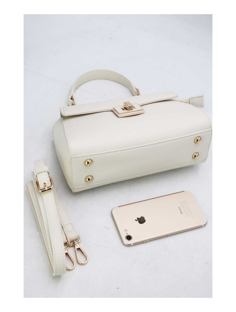 tom&eva Petit Sac à Main Rectangulaire 24P-5993-Beige