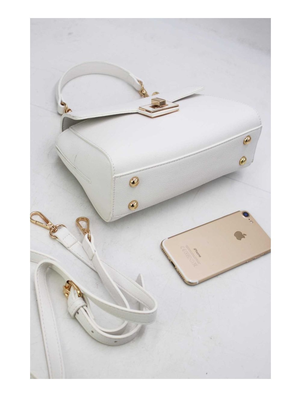 tom&eva Petit Sac à Main Rectangulaire 24P-5993-Blanc