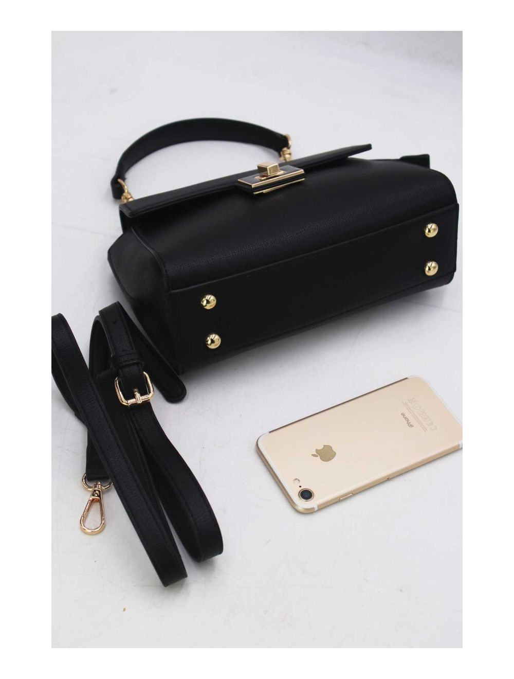 tom&eva Petit Sac à Main Rectangulaire 24P-5993-Noir