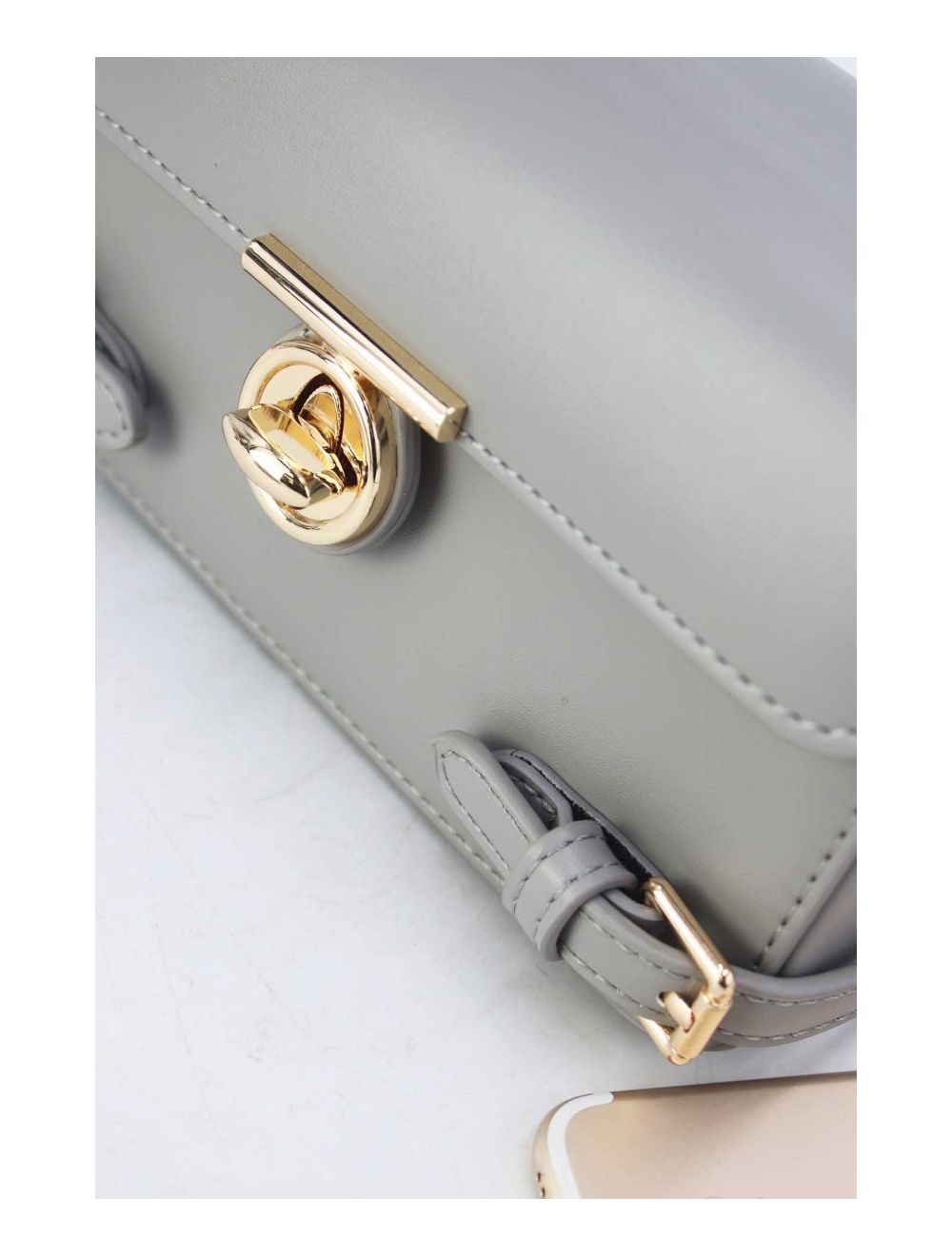 tom&eva Petit Sac à Main Rigide Urbain Femme 24P-6065-Gris