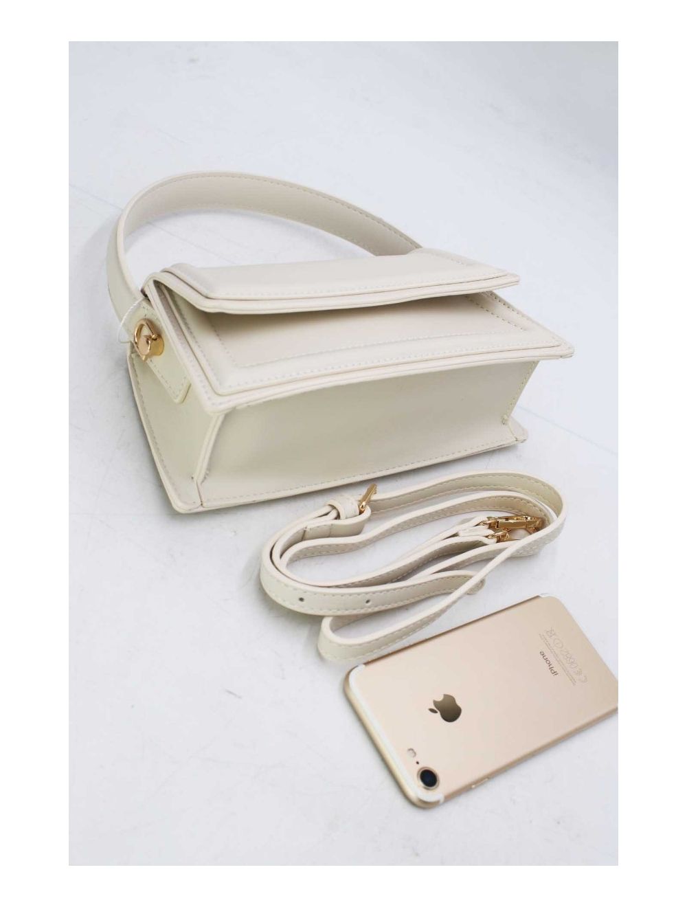 Tom&eva Petit Sac à Main Rigide Urbain Femme RÉASSORT 23P-5849-Beige