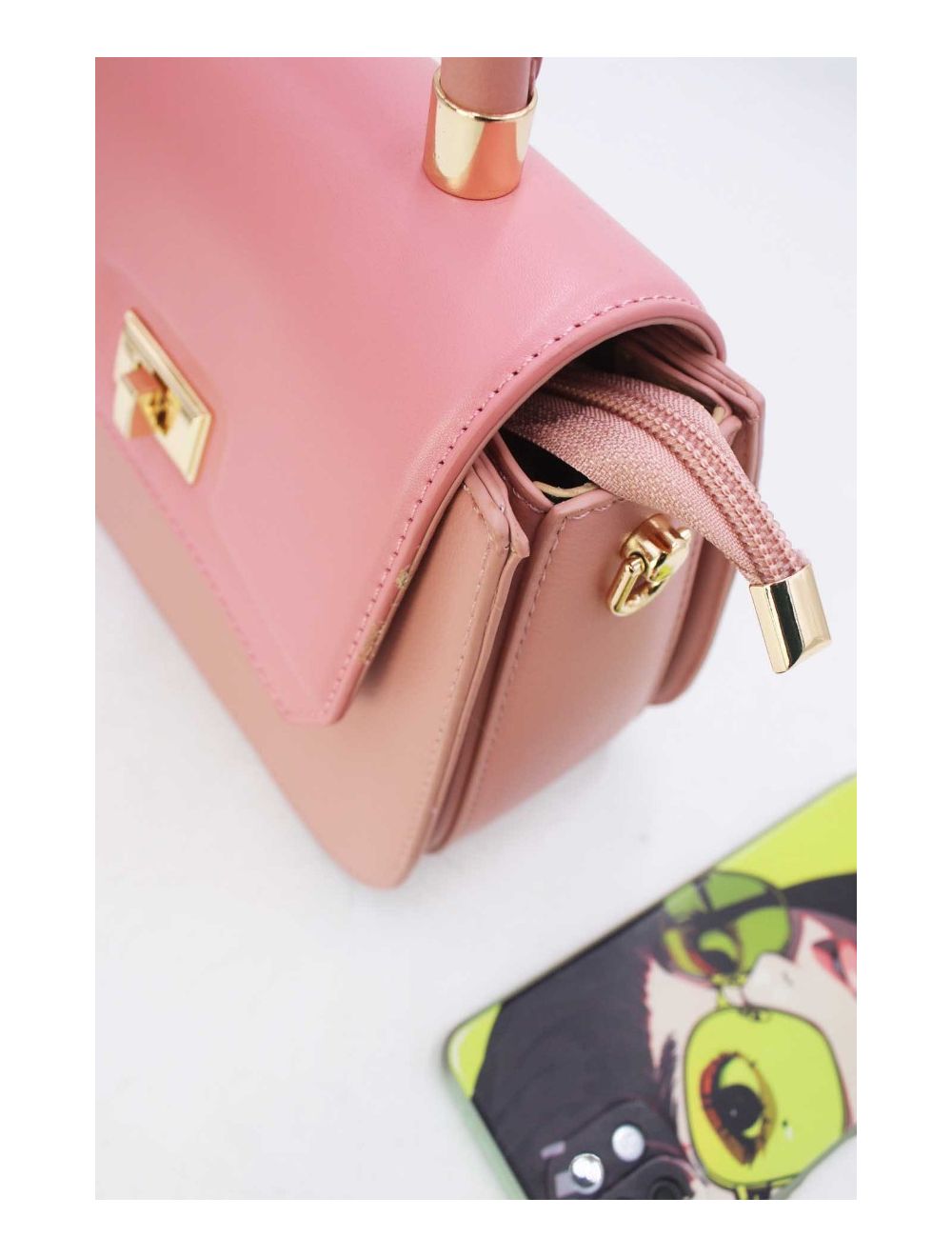 tom&eva Petit Sac à Main Style Vintage 24B-5965-Pink