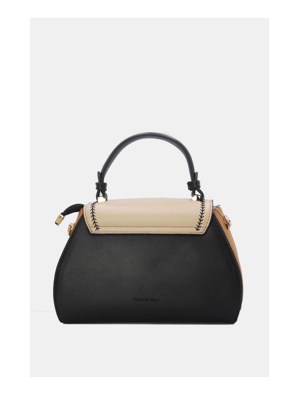 Tom&eva Petit Sac à Main Style Vintage 24P-5976-Black/AP/L.Brown