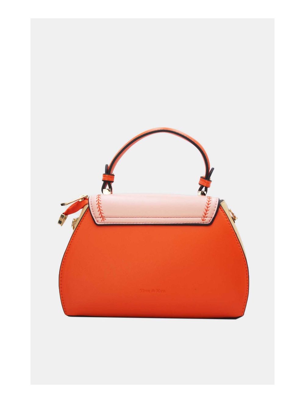 Tom&eva Petit Sac à Main Style Vintage 24P-5976-Orange/PK/Yellow