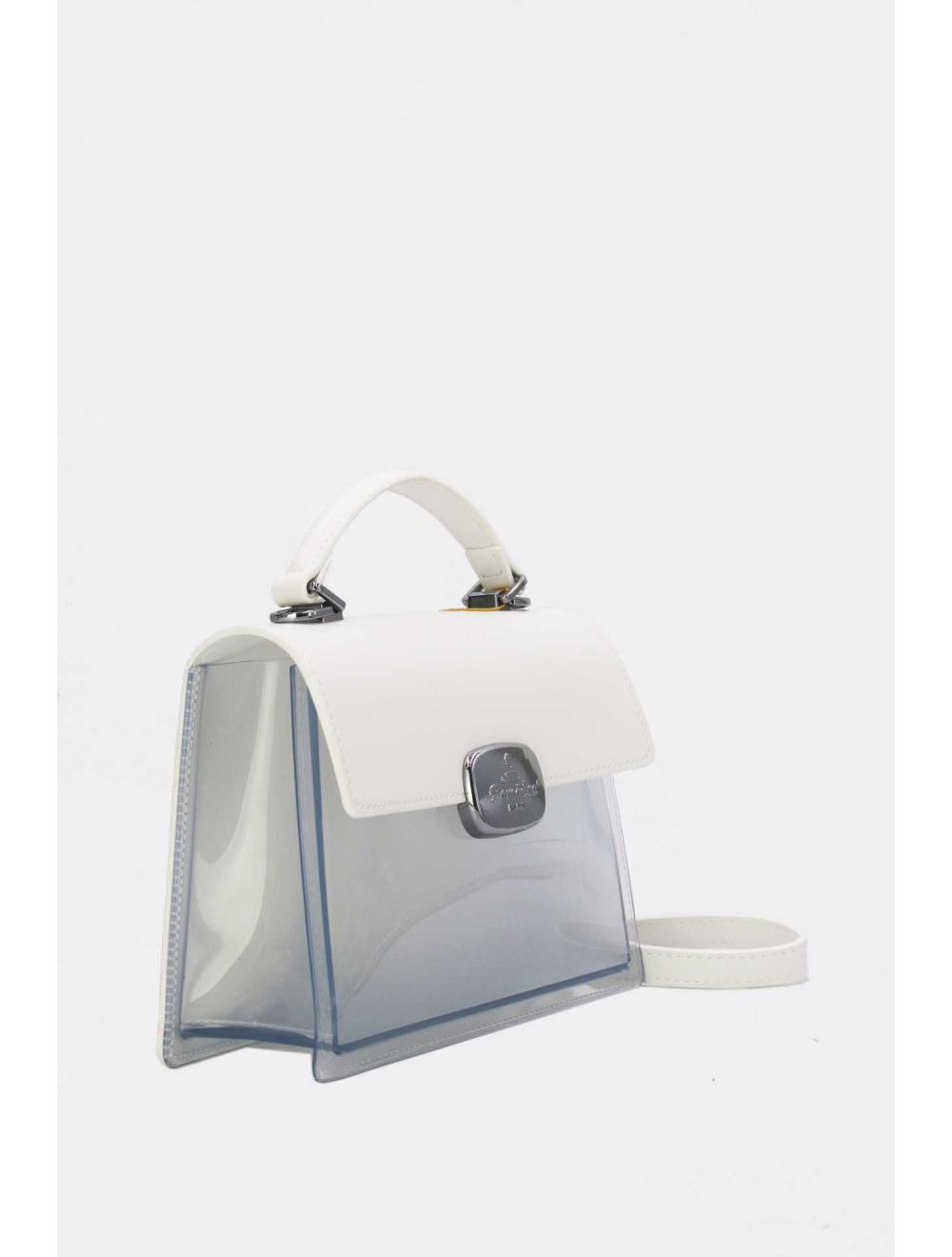 Tom&eva Petit Sac à Main Transparent 24P-6062-Blanc