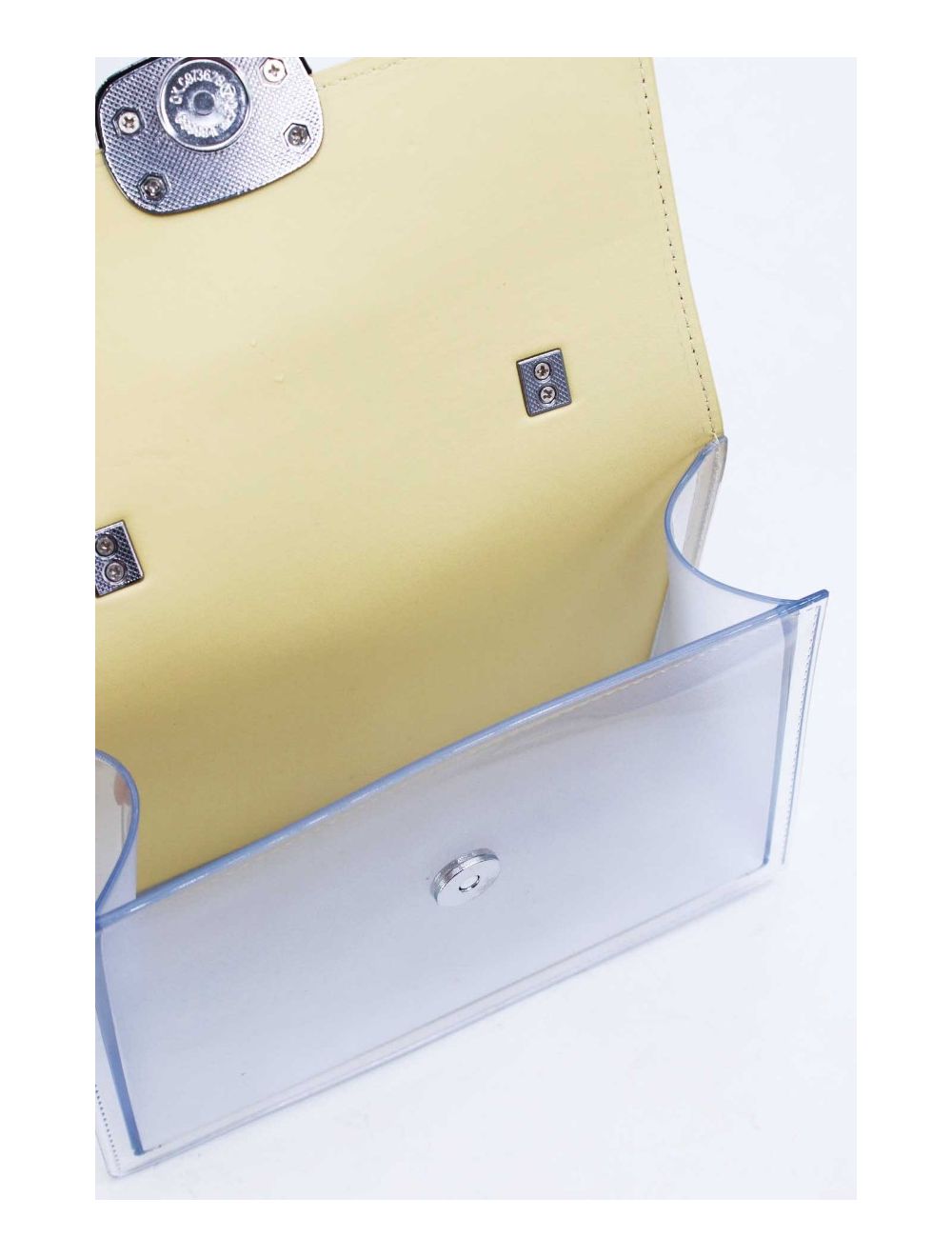 tom&eva Petit Sac à Main Transparent 24P-6062-Jaune