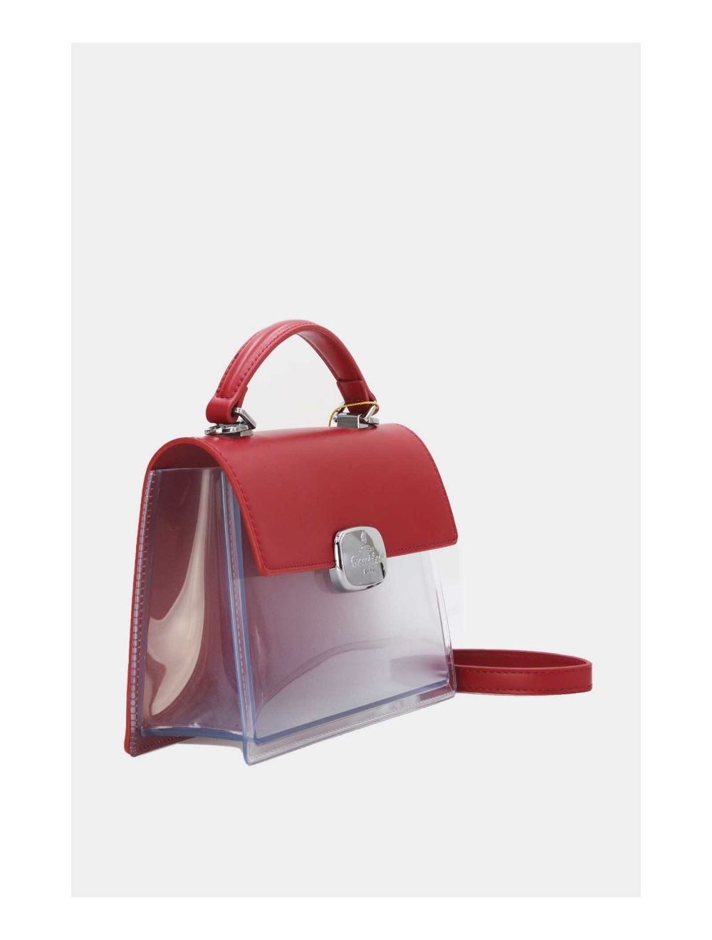 Tom&eva Petit Sac à Main Transparent 24P-6062-Rouge