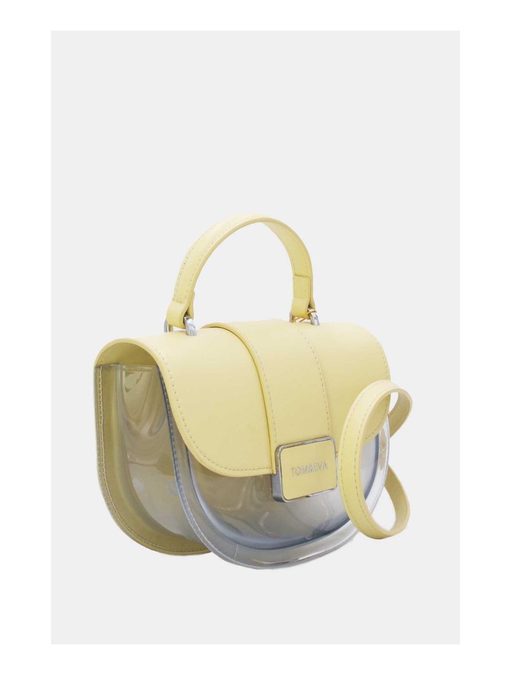 Tom&eva Petit Sac à Main Transparent 24P-6063-Jaune