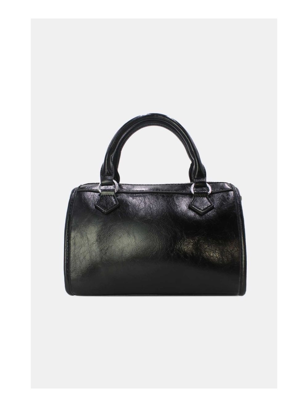 Tom&eva Petit Sac Bowling Femme Zips Décoratifs 24B-5963-Noir