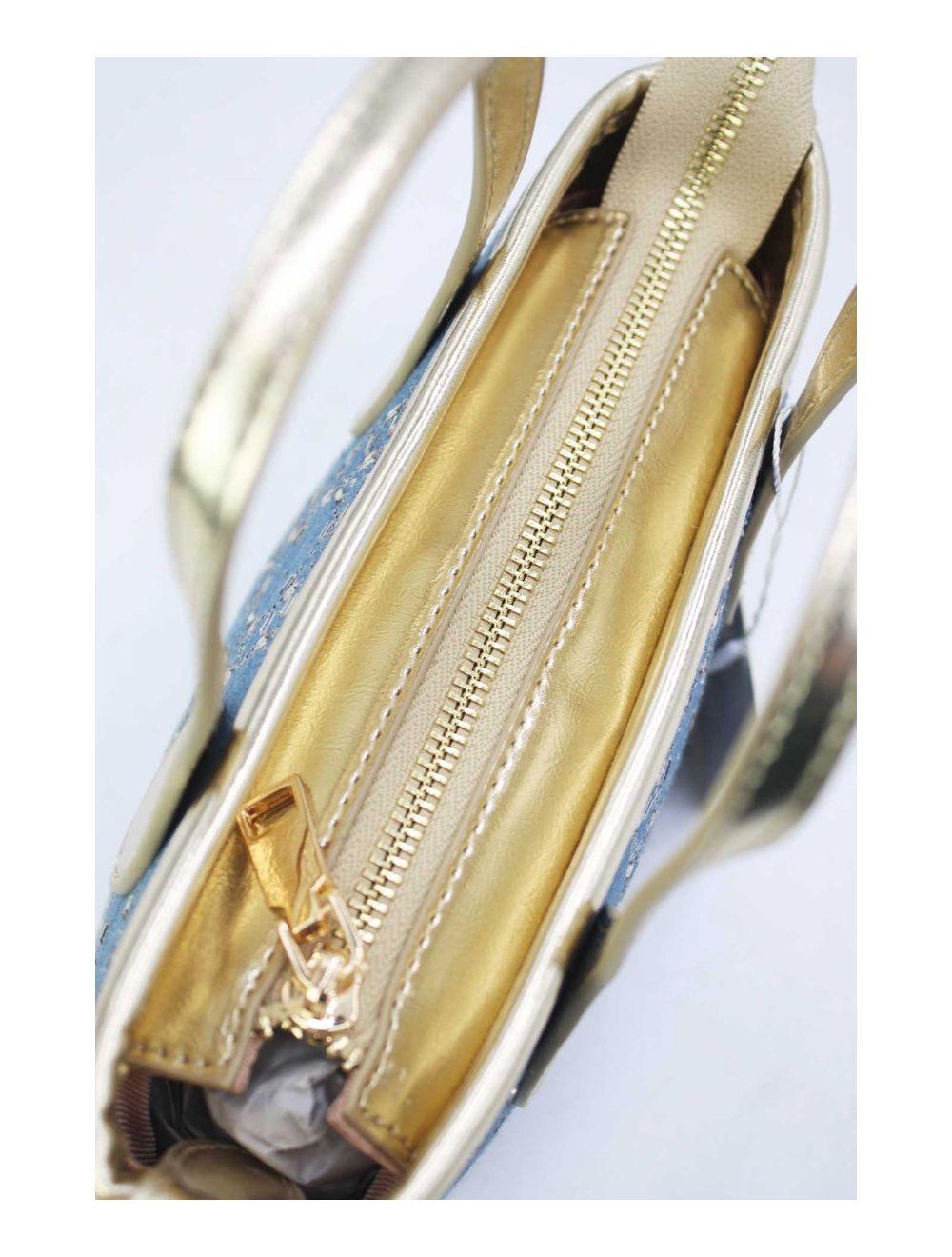 Tom&eva Petit Sac Cabas En Jean 23P-5994-D.Blue/Gold