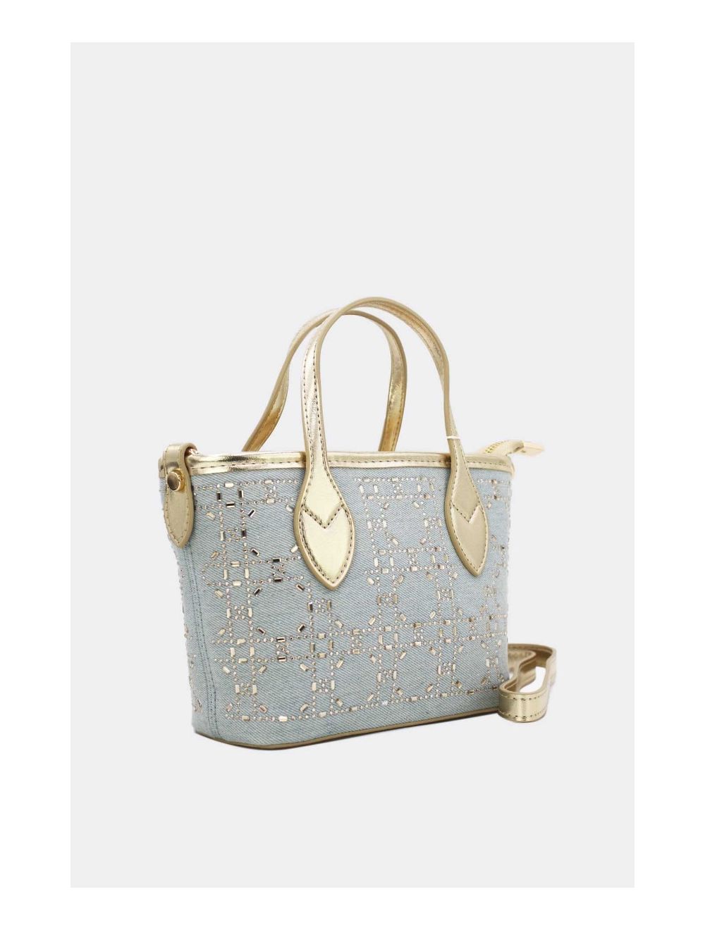 Tom&eva Petit Sac Cabas En Jean 23P-5994-L.Blue/Gold