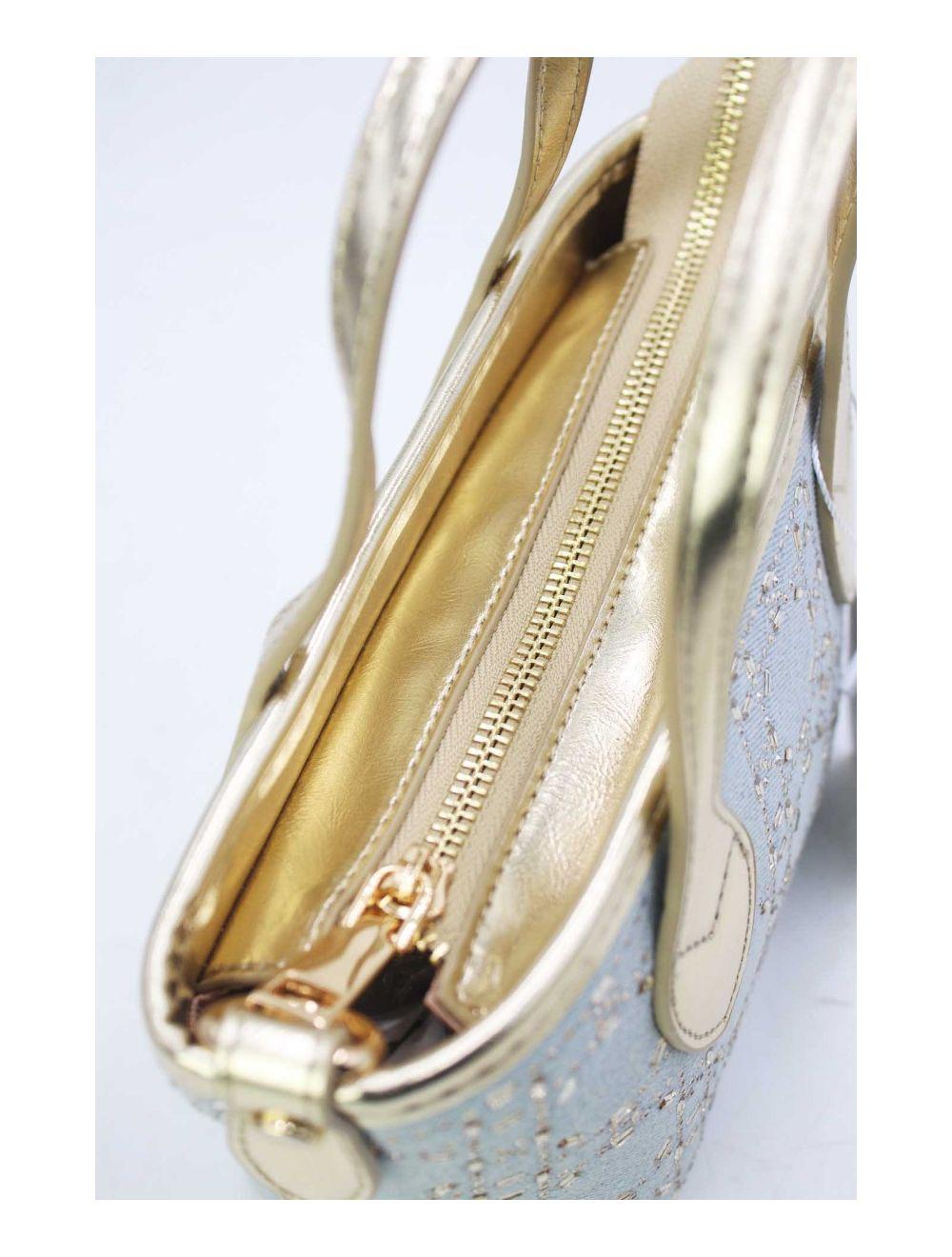 Tom&eva Petit Sac Cabas En Jean 23P-5994-L.Blue/Gold