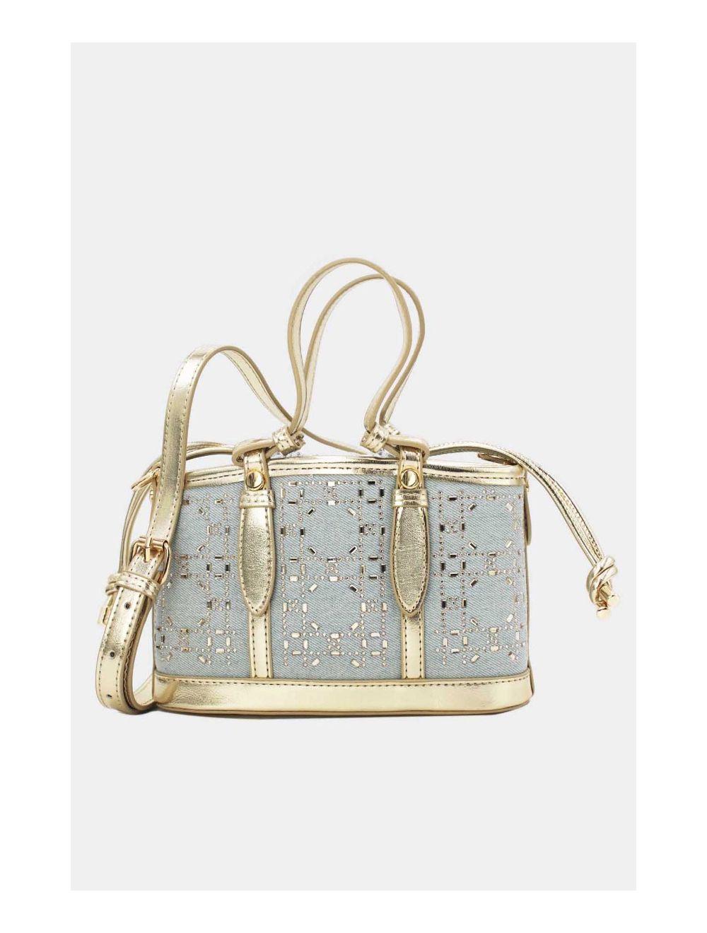 Tom&eva Petit Sac Seau En Jean 23P-5996-L.Blue/Gold